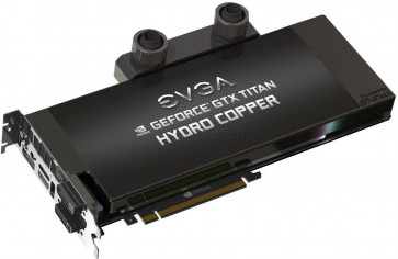 06G-P4-2795-ER - EVGA GeForce GTX Titan Hydro Copper Signature 6GB GDDR5 384-Bit PCI Express 3.0 x16 Dual DVI/ HDMI/ Display-Port Video Graphics Card