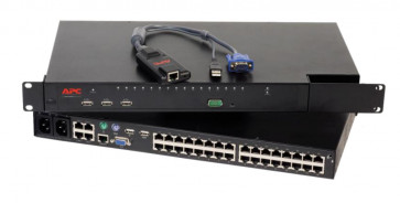 17351GX - IBM 2X8 Local Console Manager - KVM Switch CAT5 - 8-Ports 2 Local USERS - 1 U - Rackmountable