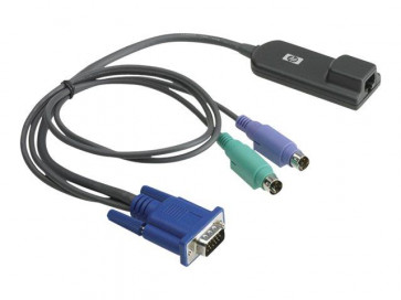 286597-001 - HP PS/2 RJ-45 KVM IP Console Interface Adapter with Keyboard/Monitor/Mouse Cable