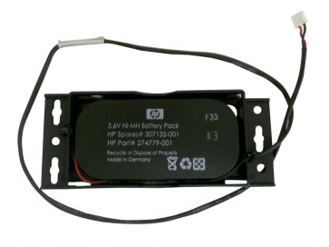 307132-001-DATE - HP 3.6V 500mAh Ni-MH Battery Pack for Smart Array 641/642 Controller