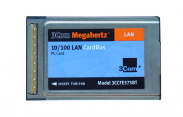 3CCFE575BT-1 - 3Com 10/100Mbps LAN PCMCIA Ethernet Network Card