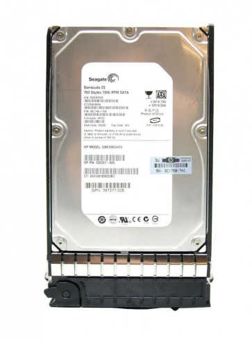 432337-005 - HP 750GB 7200RPM SATA 3.5-inch Hot Swap Hard Drive with Tray
