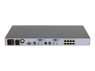 517690-001 - HP KVM Server Console Switch 0x2x8 Port RJ-45 G2 1U (Includes mounting bracket ears)