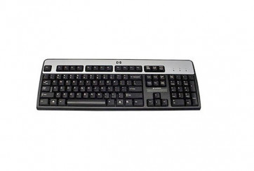 537745-001 - HP PS/2 Wired Black/Silver Keyboard