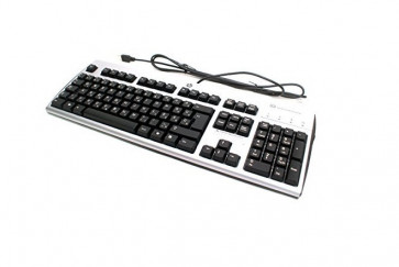590271-001 - HP Silver/Black USB Wired Keyboard