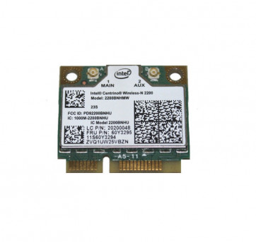 60Y3295 - IBM Lenovo 802.11 b/g/n Wireless Mini-PCI Express Adapter for ThinkPad T530i