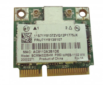 71Y8138 - IBM WLAN 802.11b/g/n PCI Express Half Mini Card