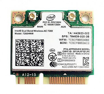 7260.HMWG.R - Intel Network 7260.HMWG.R Revised WiFi Wireless-AC 7260 H/T Dual Band 2x2 HMC