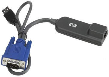 748740-001 - HP RJ-45 KVM Console USB Interface Adapter Cable (Keyboard / Video D-SUB / Mouse)
