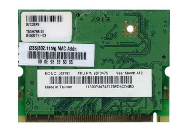 93P347506 - IBM Lenovo 802.11b/g Wireless LAN Mini-PCI Adapter for ThinkPad R50