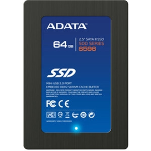 AS596TB-64GM-C - Adata S596 64 GB External Solid State Drive - Black - 2.5 USB - Hot Swappable