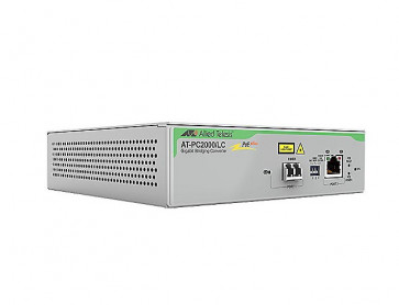 AT-PC2000/LC-90 - Allied Telesis 1000T PoE+ to 1000SX LC Media Converter TAA