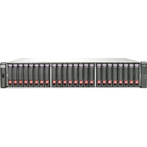 BV902A - HP StorageWorks P2000 SAN Hard Drive Array 24 x HDD Installed 7.20 TB Installed HDD Capacity RAID Supported 24 x Total Bays Fast Ethernet Network (RJ-45) Mini USB Fibre Channel 2U Rack-mountable