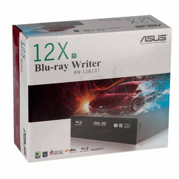 BW-12B1ST/BLK/G/AS - ASUS 12X/8X BD-R/RE SATA Blu-ray Burner with Disc Encryption