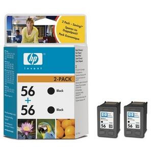 C9502AE - HP No.56 Black Print Ink Cartridge (2 Pack) for HP Deskjet 450 / 450cbi / 450i / Series Printers Digital Copier 410 Series Officejet 4110 / 4110v / 4110xi 169173 Hp