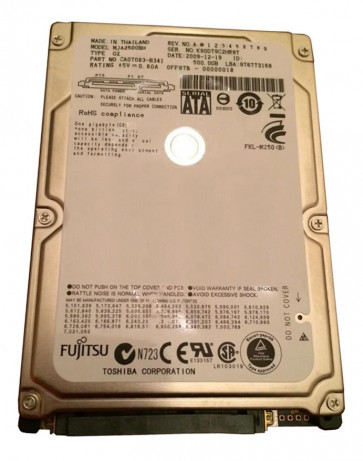CA07083-B341 - Fujitsu Mobile 500GB 5400RPM SATA 3Gbps 8MB Cache 2.5-inch Internal Hard Drive