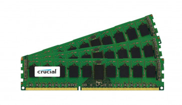 CT1150355 - Crucial Technology 24GB Kit (3 X 8GB) DDR3-1066MHz PC3-8500 ECC Registered CL7 240-Pin DIMM 1.35V Low Voltage Quad Rank Memory for Dell PowerEdge T310 Server