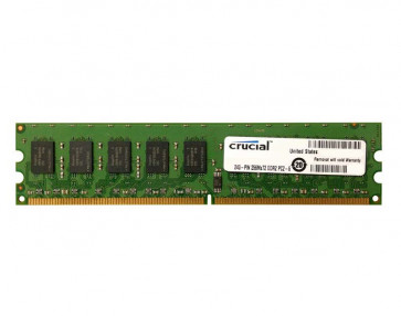 CT2KIT25672AA667 - Crucial Technology 4GB Kit (2 X 2GB) DDR2-667MHz PC2-5300 ECC Unbuffered CL5 240-Pin DIMM 1.8V Memory