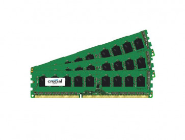 CT4279466 - Crucial 12GB Kit (3 x 4GB) DDR3-1866MHz PC3-14900 ECC Unbuffered CL13 240-Pin DIMM Single Rank Memory Upgrade for Supermicro SuperServer 1027GR-TSF