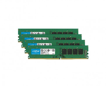 CT4K16G4DFD8266 - Crucial 64GB Kit (4 x 16GB) DDR4-2666MHz PC4-21300 non-ECC Unbuffered CL19 288-Pin DIMM 1.2V Dual Rank Memory