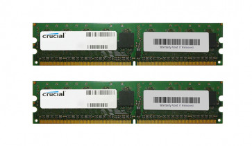 CT508543 - Crucial Technology 4GB Kit (2 X 2GB) DDR2-667MHz PC2-5300 ECC Unbuffered CL5 240-Pin DIMM 1.8V Quad Rank Memory for Apple Power Mac G5 (Quad 2.5GHz DDR2) Desktop