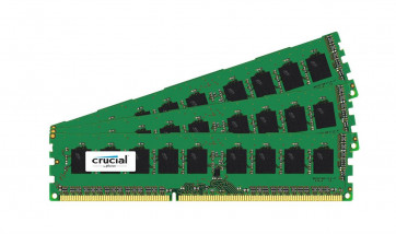 CT5550087 - Crucial Technology 6GB Kit (3 X 2GB) DDR3-1066MHz PC3-8500 ECC Unbuffered CL7 240-Pin DIMM 1.35V Low Voltage Memory for Supermicro SuperServer 6027TR-DTRF+ System