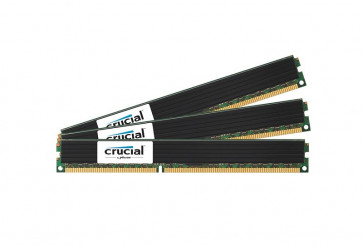 CT6603525 - Crucial 12GB Kit (3 x 4GB) DDR3-1600MHz PC3-12800 ECC Unbuffered CL11 240-Pin DIMM Single Rank Very Low Profile (VLP) Memory Module Upgrade for Supermicro A+ Server 1122G-URF4+