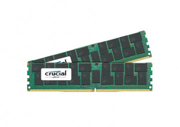 CT7154324 - Crucial 128GB Kit (2 x 64GB) DDR4-2400MHz PC4-19200 ECC Registered CL17 288-Pin Load Reduced DIMM 1.2V Quad Rank Memory upgrade for Supermicro X10DRX