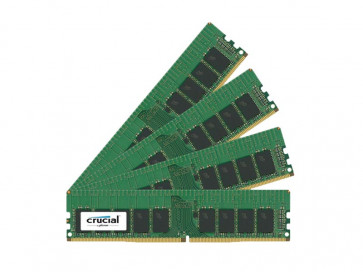 CT7988235 - Crucial Technology 64GB Kit (4 X 16GB) DDR4-2400MHz PC4-19200 ECC Unbuffered CL17 288-Pin DIMM 1.2V Dual Rank Memory Upgrade for Supermicro SuperServer 5019S-L