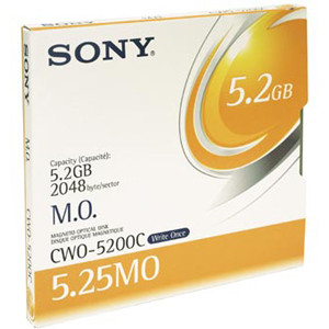 CWO5200N - Sony 5.25 Magneto Optical Media - WORM - 5.2GB - 8x