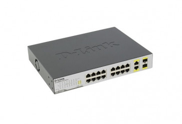 DES-1018MP - D-Link 16-Port 10/100 (PoE) Unmanaged Fast Ethernet Switch with 2 Combo Gigabit SFP Ports