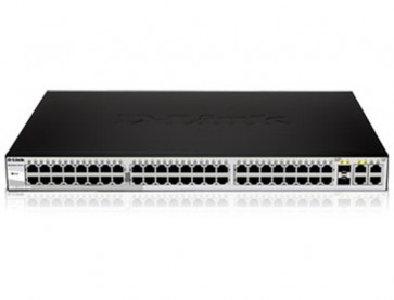 DES-1210-52-A1 - D-Link Web Smart 48-Port 10/100 Switch with (2) 10/ 100/ 1000Base-T Ports and 2 Combo SFP Slots (Refurbished)