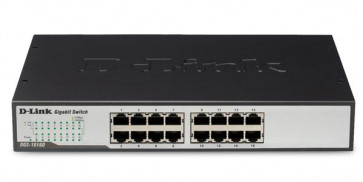 DGS-1016D - D-Link 16-Port x 10/ 100/ 1000Base-T Unmanaged Layer 2 Switch (Refurbished)