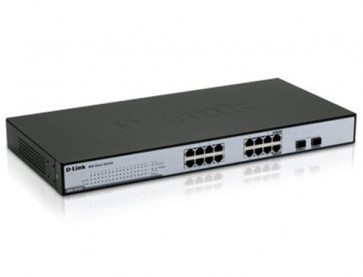 DGS-1216T - D-Link Web Smart 16-Port 10/100/1000+2 Combo SFP Switch (Refurbished)