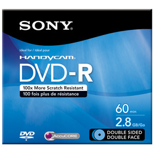 DMR60DSR1H - Sony dvd-R DL Media - 2.8GB - 80mm Mini - 1 Pack
