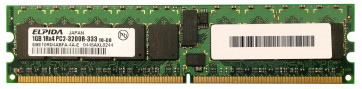 EBE10RD4ABFA-4A-E - Elpida 1GB DDR2-400MHz PC2-3200 ECC Registered CL3 240-Pin DIMM 1.8V Single Rank Memory Module