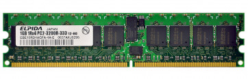EBE10RD4AGFA-4A-E - Elpida 1GB DDR2-400MHz PC2-3200 ECC Registered CL3 240-Pin DIMM 1.8V Single Rank Memory Module