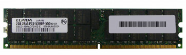 EBE21AD4AGFB-6E-E - Elpida 2GB DDR2-667MHz PC2-5300 ECC Registered CL5 240-Pin DIMM 1.8V Dual Rank Memory Module