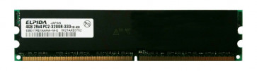 EBE41RE4AAHA-4A-E - Elpida 4GB DDR2-400MHz PC2-3200 ECC Registered CL3 240-Pin DIMM 1.8V Dual Rank Memory Module