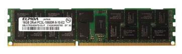 EBJ17RG4EAFD-DJ-F - Elpida 16GB DDR3-1333MHz PC3-10600 ECC Registered CL9 240-Pin DIMM 1.35V Low Voltage Dual Rank Memory Module