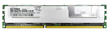 EBJ41HE4BAFA-AE-E - Elpida 4GB DDR3-1066MHz PC3-8500 ECC Registered CL7 240-Pin DIMM 1.5V Dual Rank Memory Module