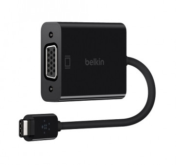 F2CU037BTBLK - Belkin USB / VGA Video Adapter Type C USB HD-15 VGA Black