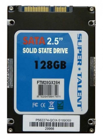 FET128MDRM - Super Talent 128GB 1.3 inch IDE ZIF Solid State Drive (MLC)