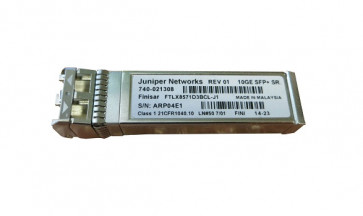 FTLX8571D3BCL-J1 - Juniper 10GBase-SR Multimode 300m 850nm LC Connector SFP+ Transceiver Module