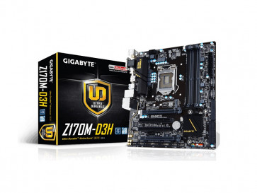 GA-Z170M-D3H - Gigabyte Intel Z170 LGA-1151 mATX Motherboard Rev.1 (New pulls)