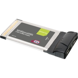 GPS702W6 - Iogear Dual Port eSATA CardBus Card - 2 x 7-pin Serial ATA/150 External SATA