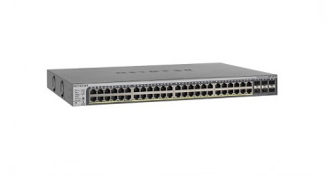 GS752TPSB-100NAS - Netgear 48-Port 10/100/1000 (PoE) Managed Stackable Gigabit Ethernet Switch with 2 Combo Gigabit SFP Ports & 4 Gigabit SFP Ports Rack-Mountable
