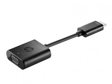 H4F02UT - HP HDMI to VGA Adapter HDMI/VGA for Video Device Notebook Ultrabook Monitor 1 x HDMI Digital Audio/Video 1 x HD-15 Female VGA