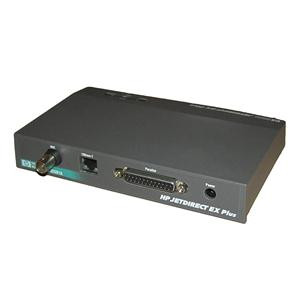 J2591A - HP JetDirect EX Plus 10Mbps Fast Ethernet RJ45/BNC 1-Port x Parallel DB-25 External Print Server
