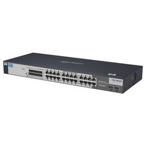 J9080A-61002 - HP ProCurve 1700-24 Ethernet Switch 22 x 10/100Base-TX LAN/ 2 x 10/100/1000Base-T LAN 2 x SFP (mini-GBIC) (Refurbished)